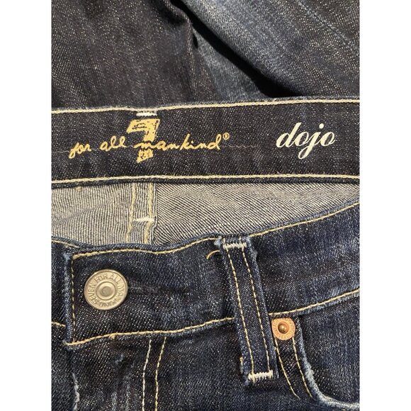 7 FOR ALL MANKIND DOJO WIDE LEG FLARE JEANS SZ 30 - Picture 5 of 6